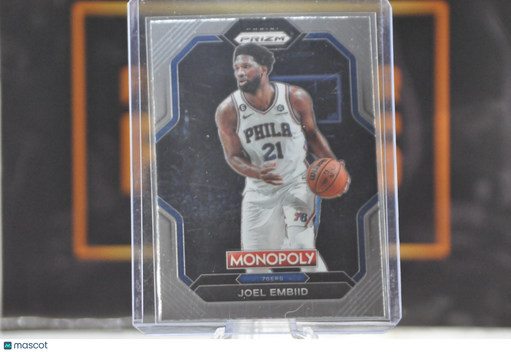 Joel Embiid #PS5 (2022 Panini Monopoly Prizm All Stars)