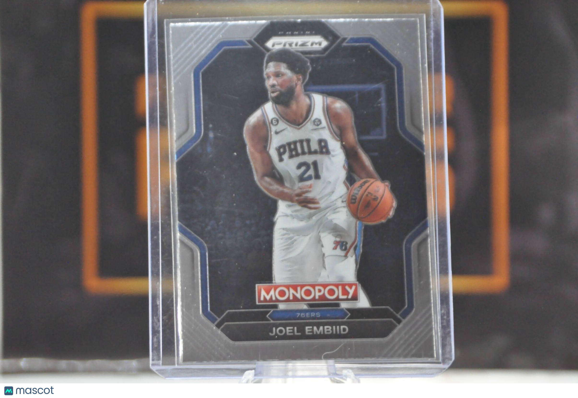 Joel Embiid #PS5 (2022 Panini Monopoly Prizm All Stars)