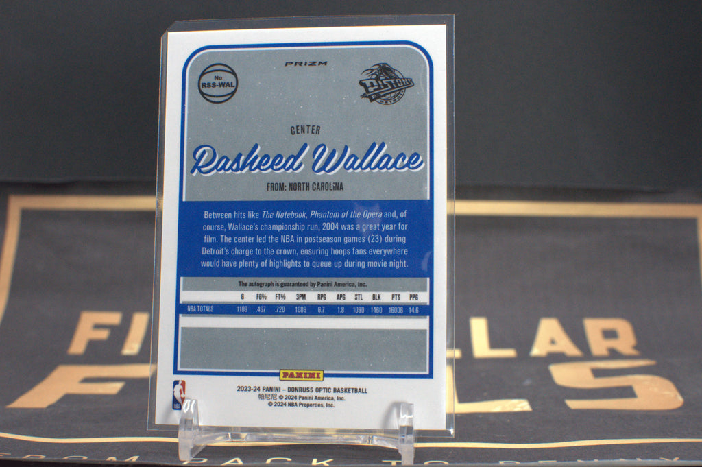 2023/24 Donruss Optic Retro Mojo Choice Rasheed Wallace #RSS-WAL