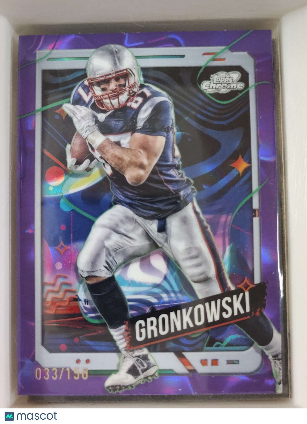 2024 Topps Cosmic Chrome - Rob Gronkowski #62 Purple Nebula 033/150
