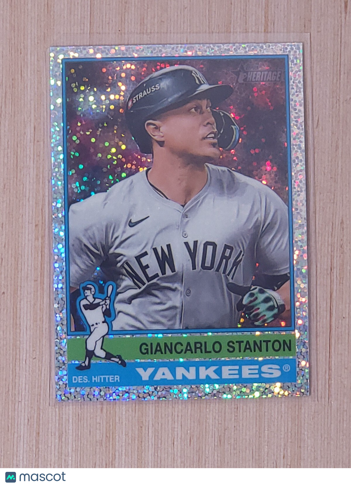 2025 Topps Heritage - Giancarlo Stanton #212 Chrome Silver Sparkle Refractor