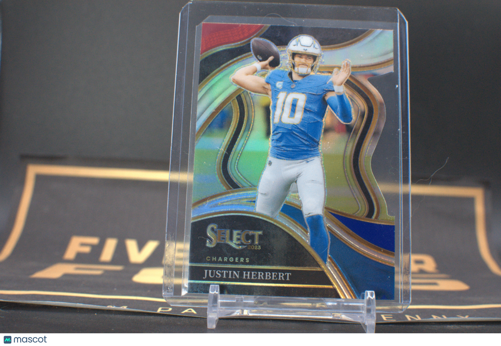 Justin Herbert 2023 Select Red White Blue Club Level Die-Cut #248 Chargers