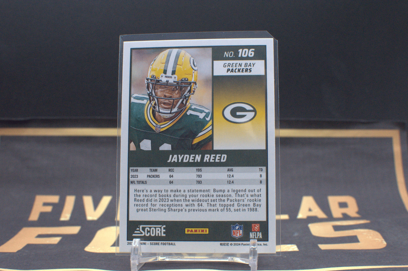 2024 Score Jayden Reed #106 **Free Shipping @ $10+**