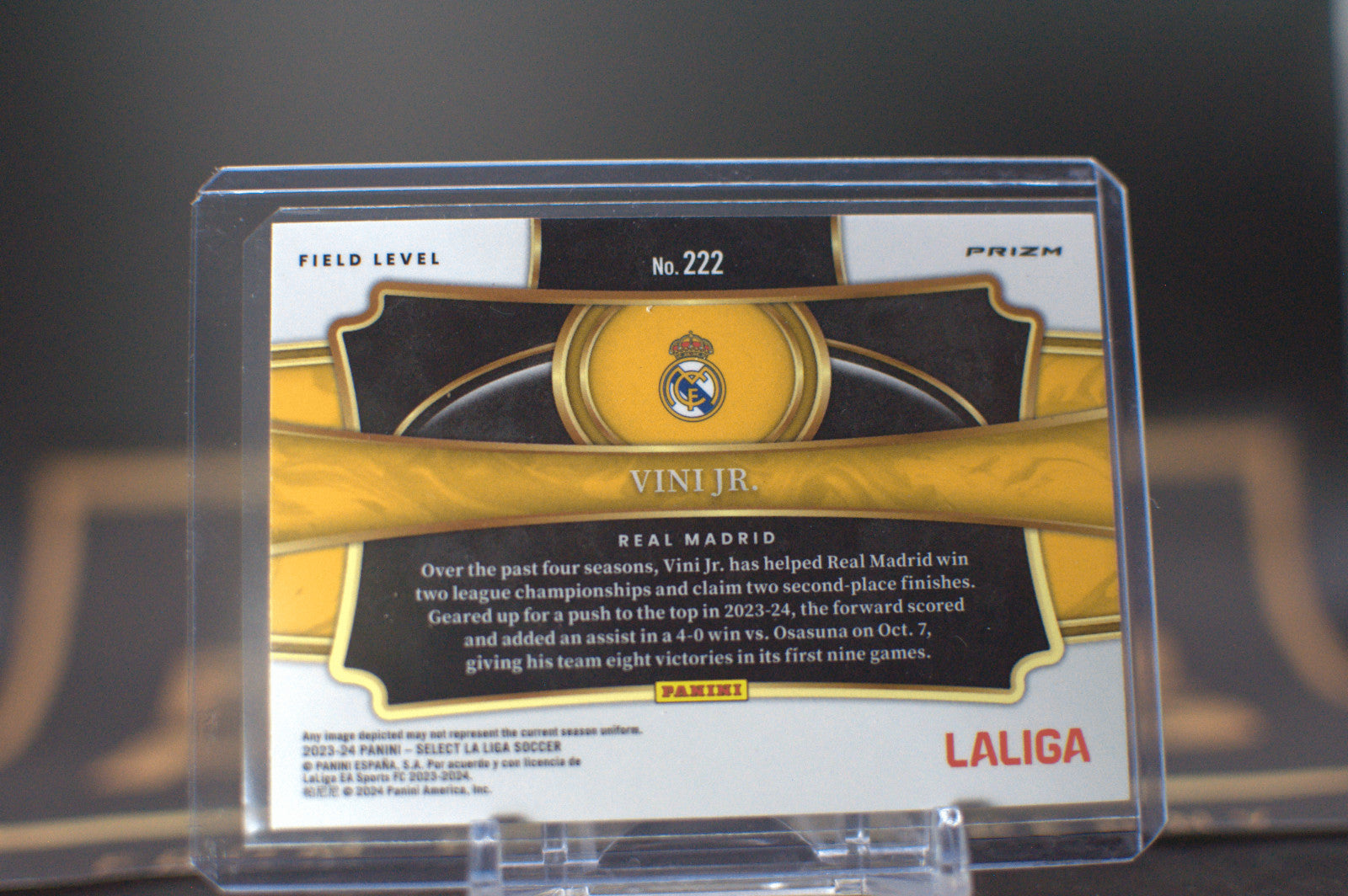 2023 Panini Select La Liga: Vini Jr. [Purple Mojo] #222