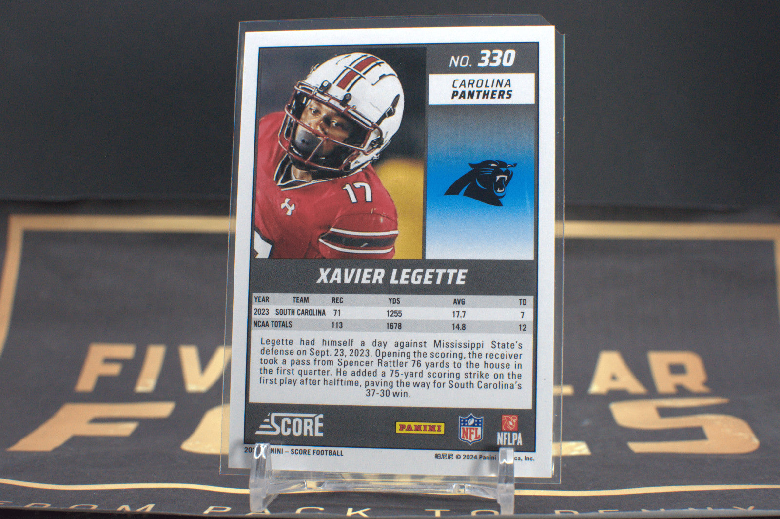 2024 Score Xavier Legette #330 [Stars] 136/399