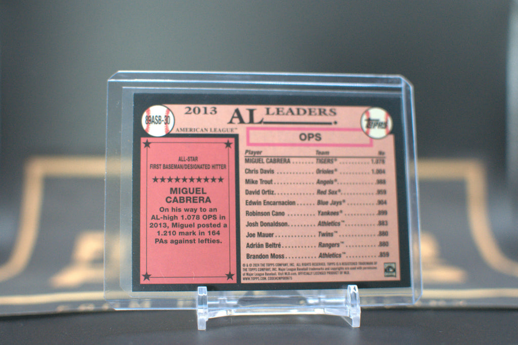 2024 Topps 1989 All-Stars: Miguel Cabrera [Foil] #89ASB-30
