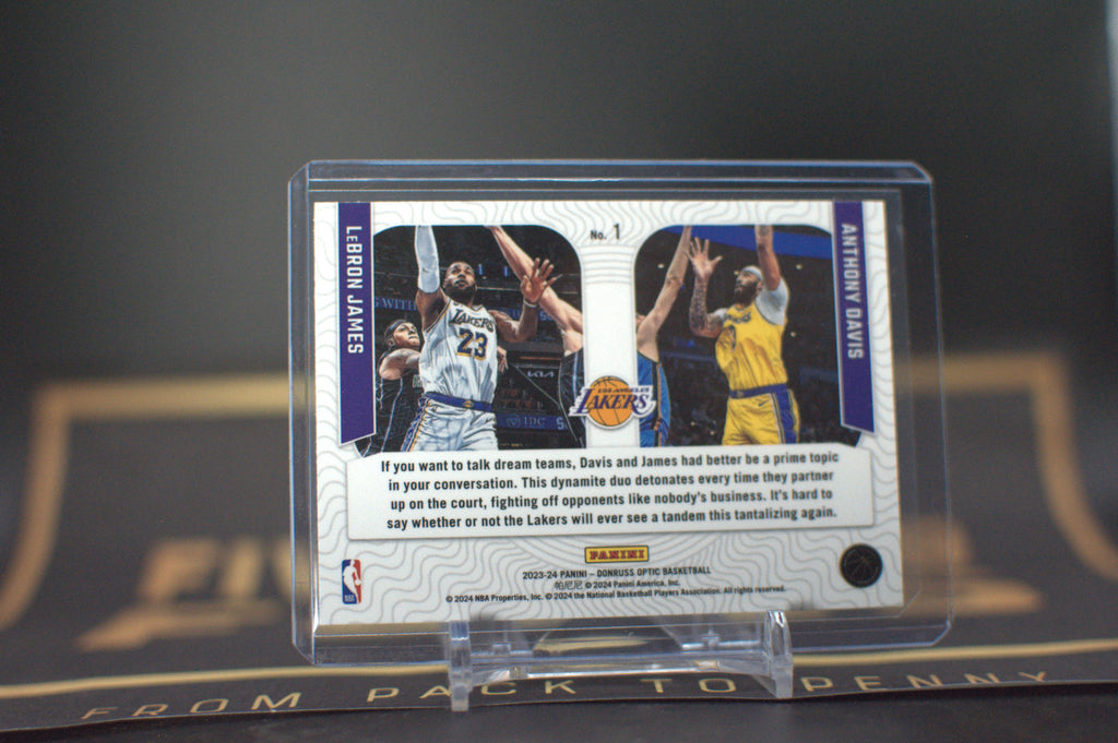 2023 Donruss Optic Optical Illusion: Anthony Davis / LeBron James #1