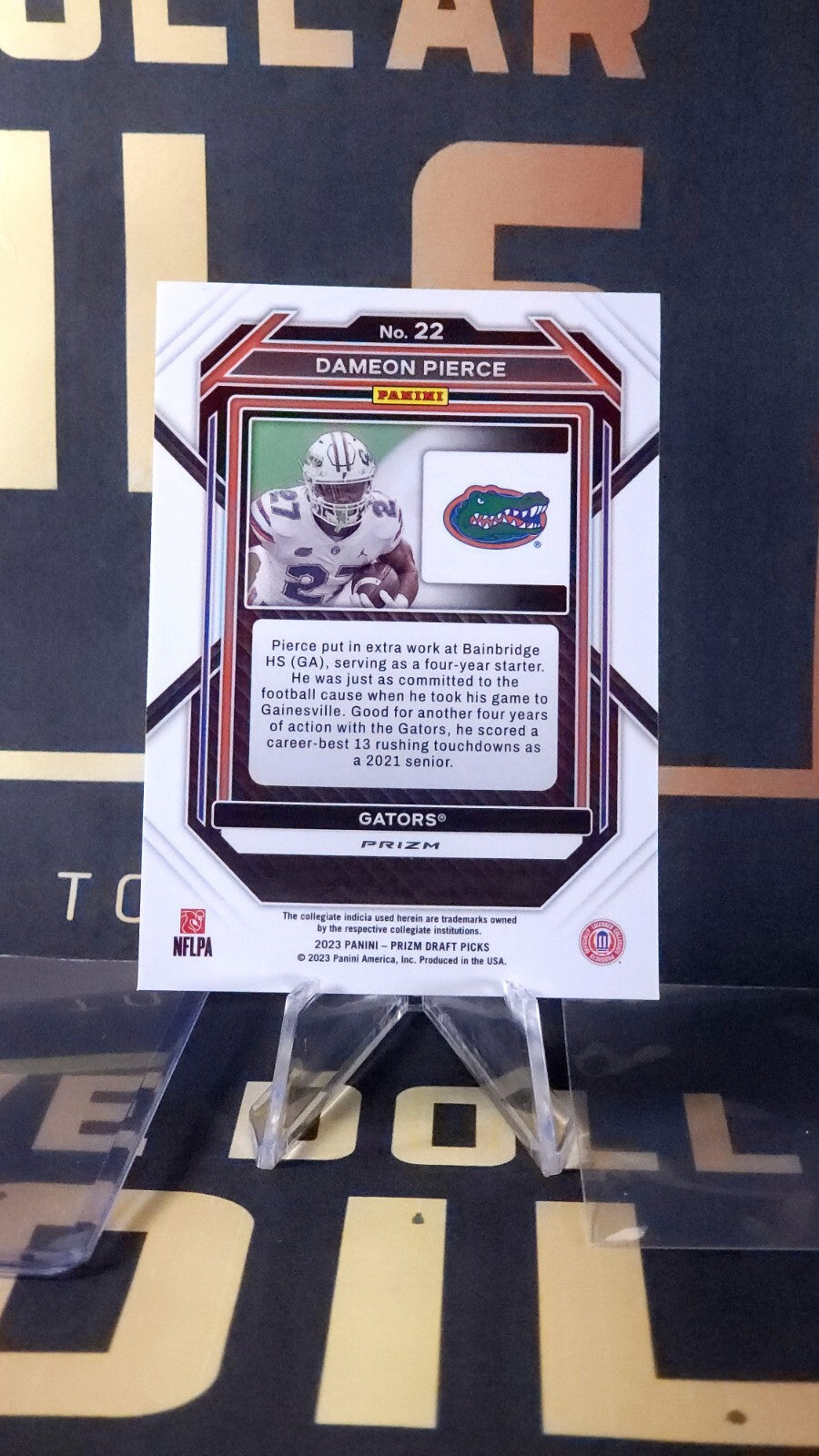 2023 Panini Prizm Draft Picks: Dameon Pierce [Purple Wave] #22
