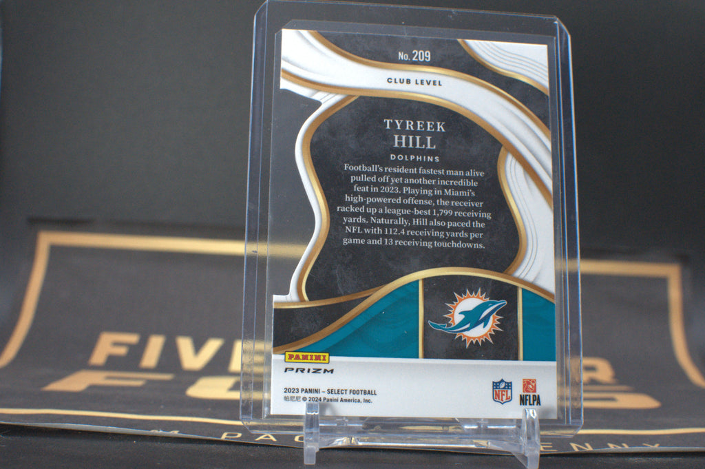 2023 Select Red & Yellow Prizm Club Level Die-Cut Tyreek Hill 209