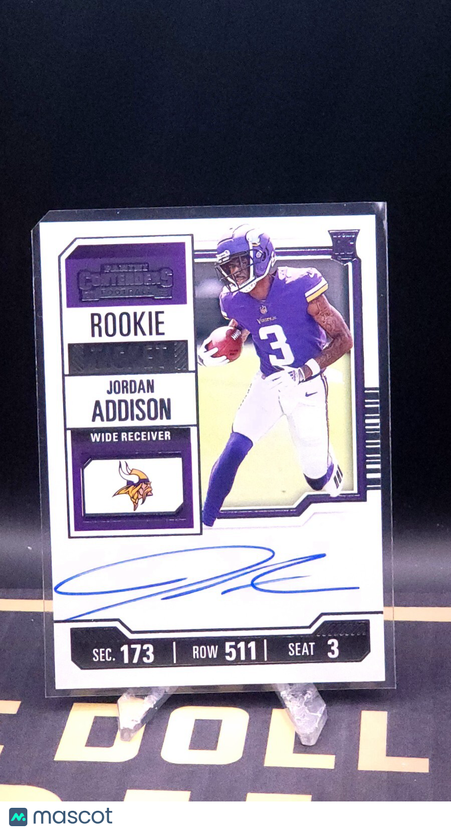 2023 Panini Contenders - Rookie Ticket RPS #120 Jordan Addison