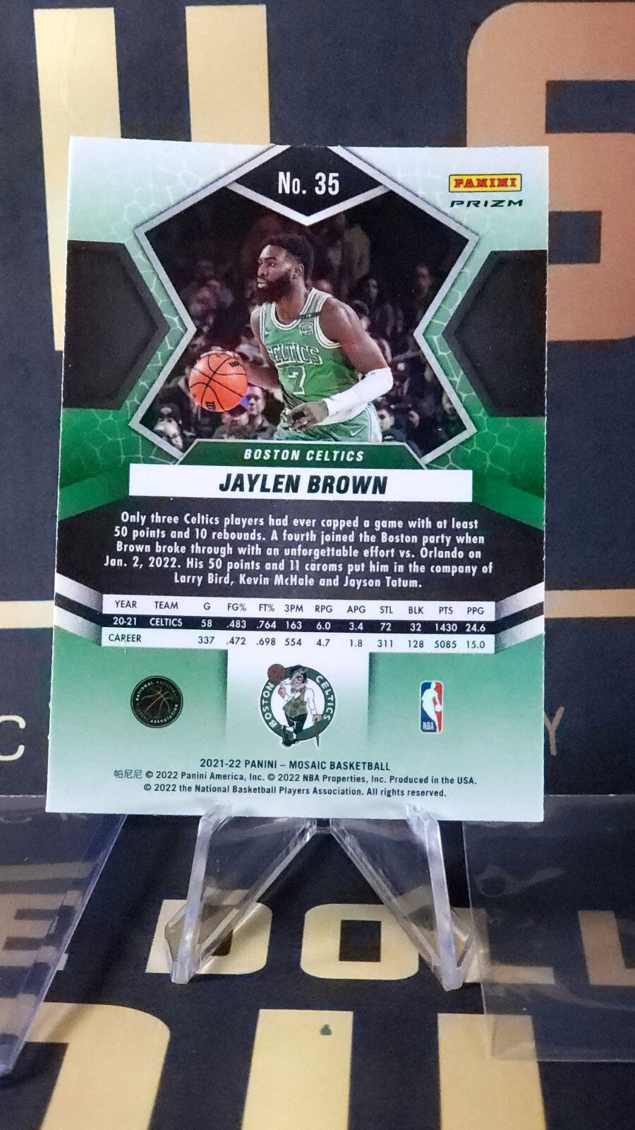 2021 Panini Mosaic: Jaylen Brown [Red] #35