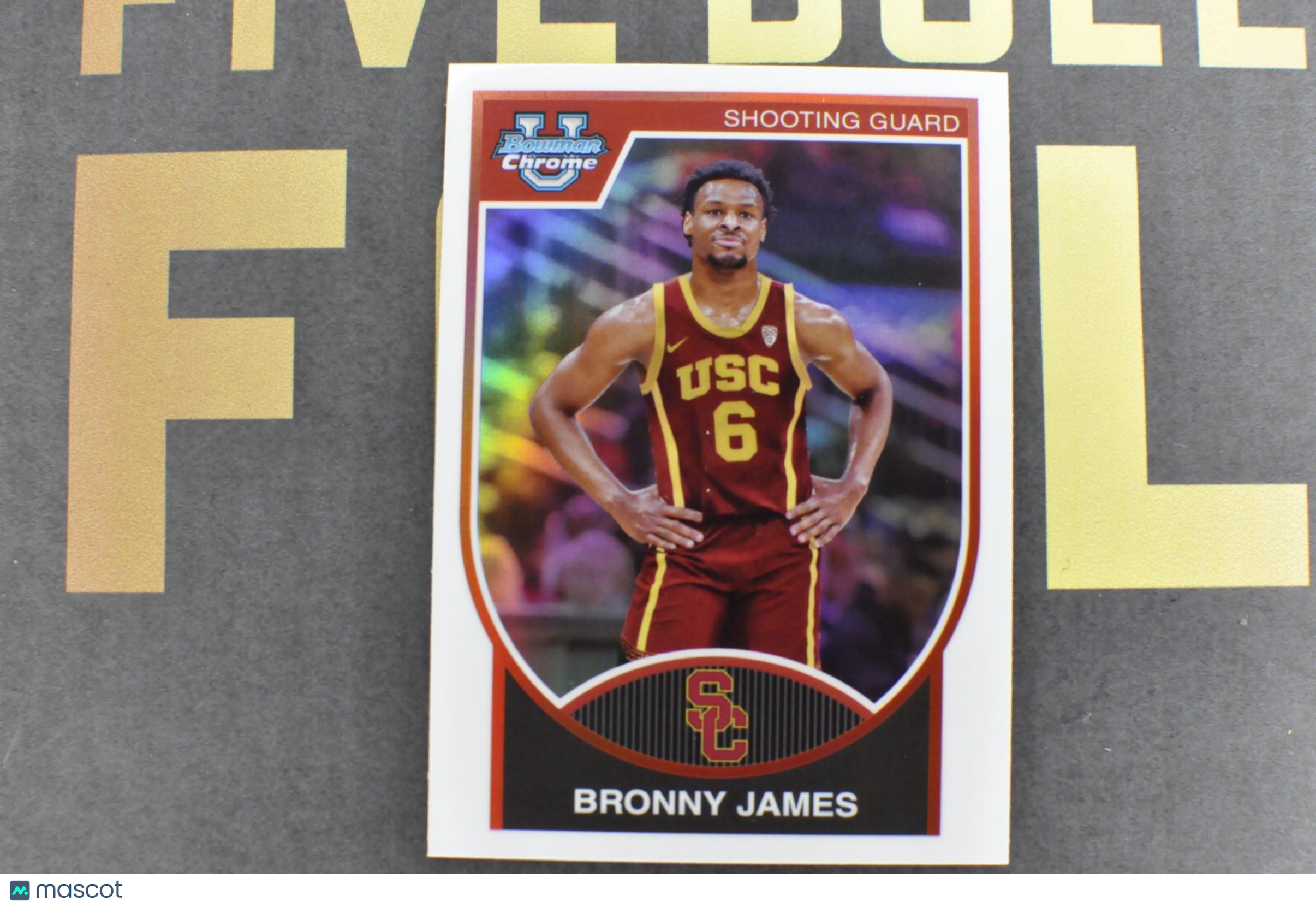 Bronny James #07B-1 (2023 Bowman Chrome University 2007-08)