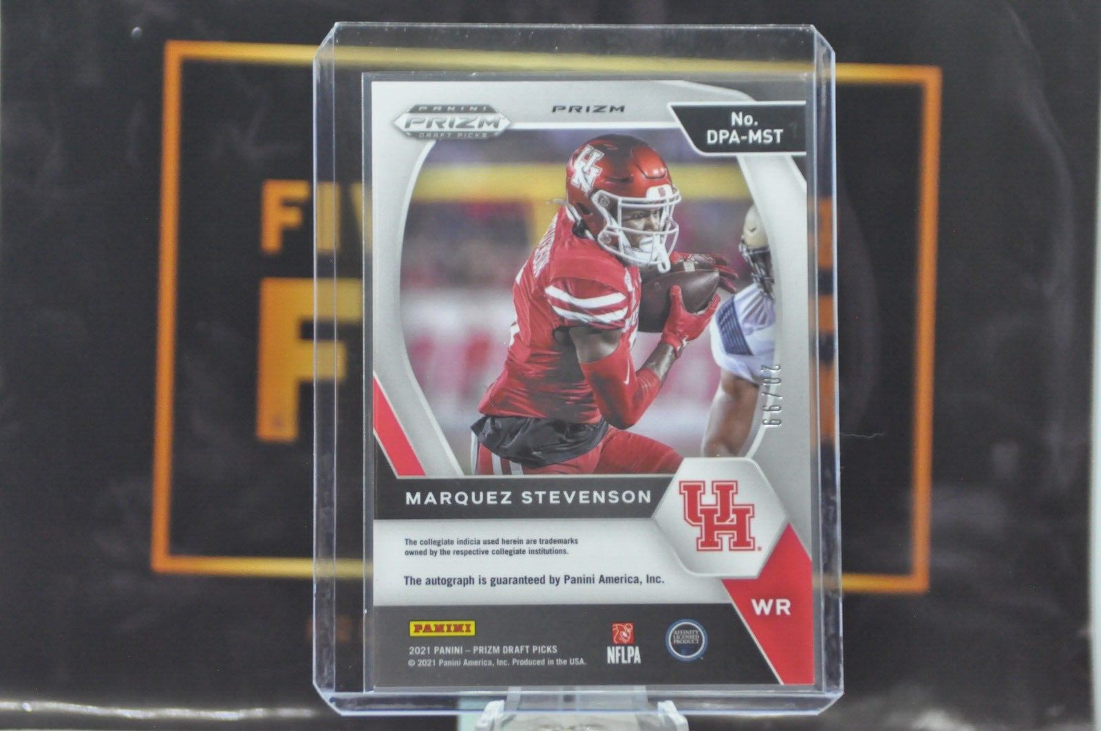 2021 Panini Prizm Draft Picks Autographs: Marquez Stevenson [Purple Ice Prizm]