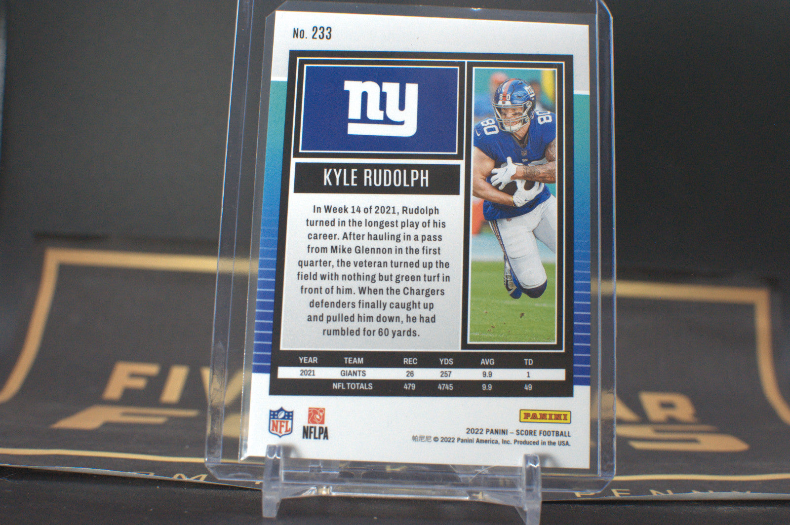 2022 Panini Score: Kyle Rudolph [Ellipse] #233 **Free Shipping @ $10+**