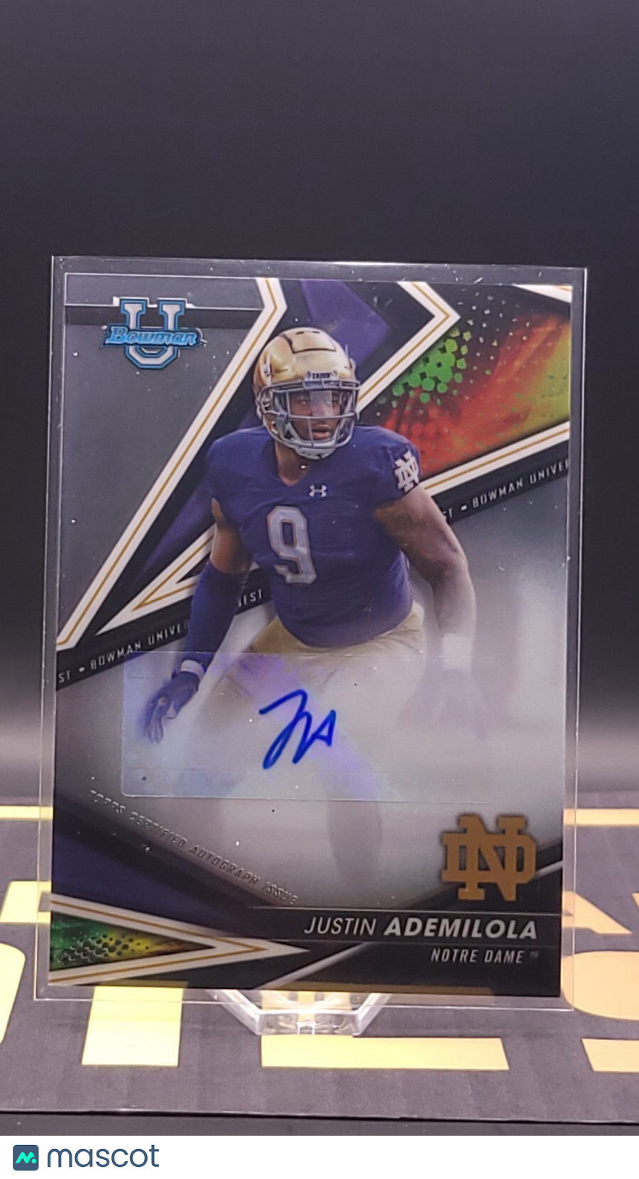 *Free Shipping @ $10+* 2022 Bowman's Best U Autographs Justin Ademilola #BA-JUA