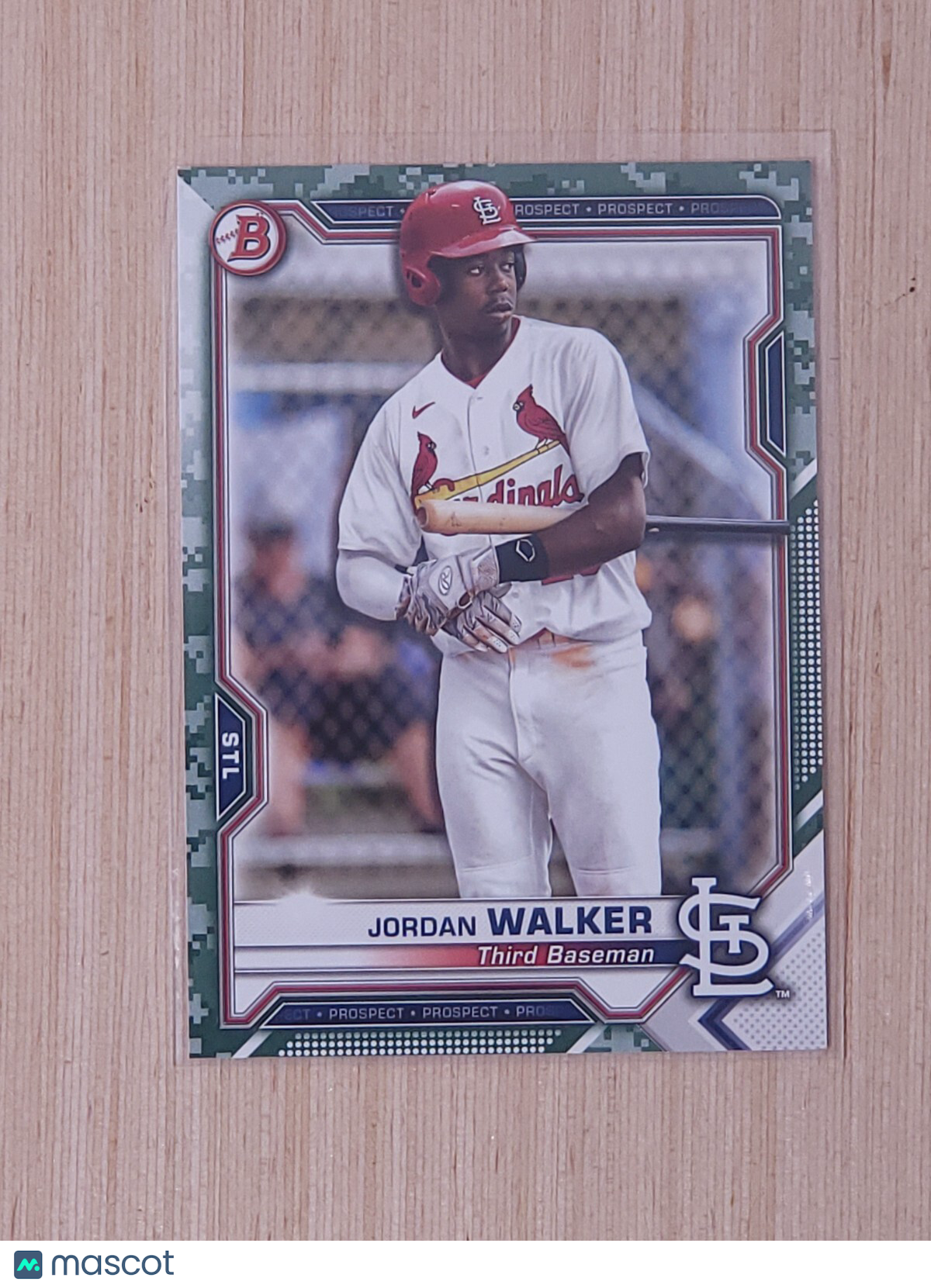 2021 Bowman - Prospects Jordan Walker #BP-146 Camo Border