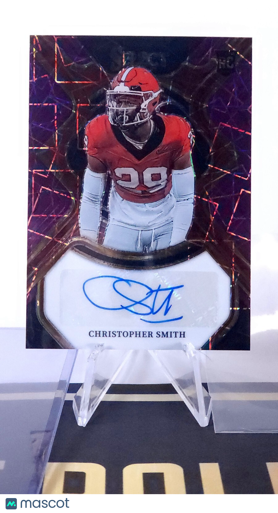 2023 Select Draft Picks Christopher Smith #RS-CHS RC Auto Purple Lazer 79/89