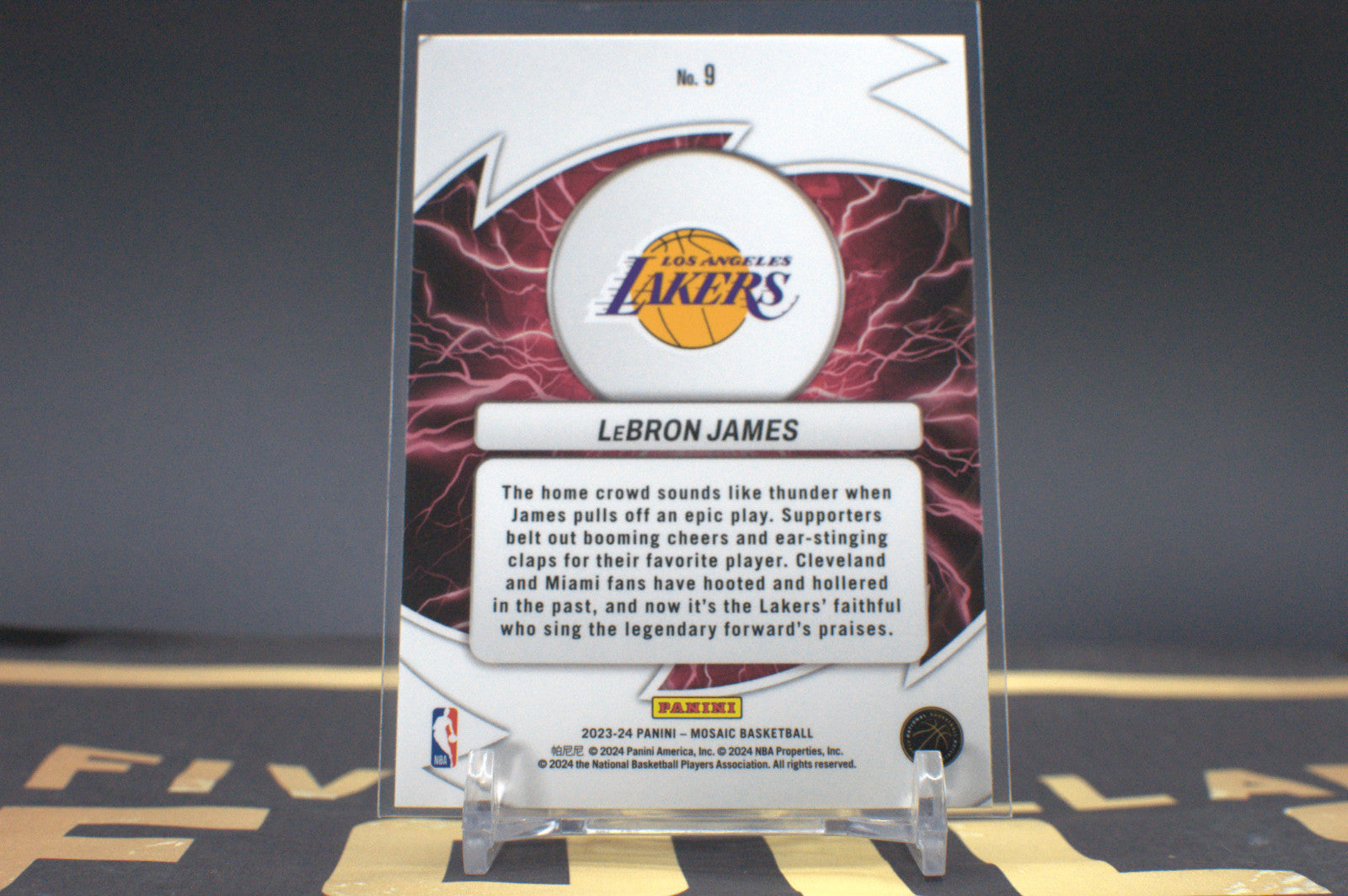 2023-24 MOSAIC Basketball Thunder Road Lebron James #9 **Free Shipping @ $10+**