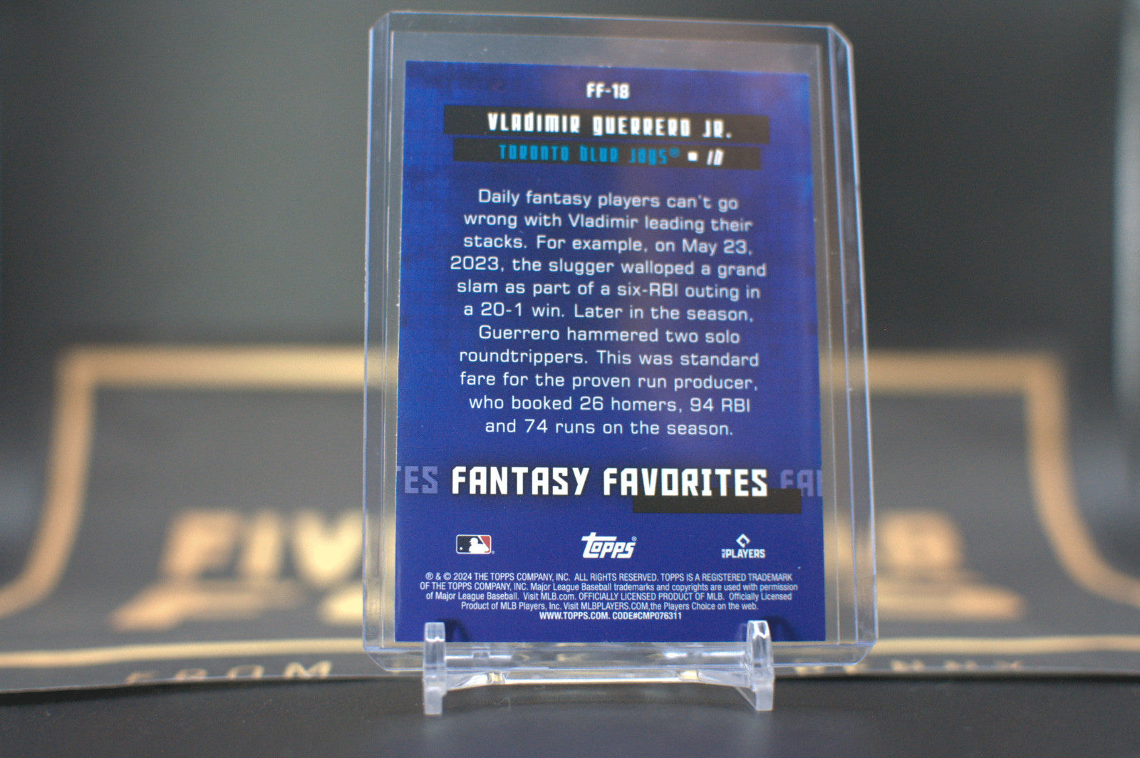 2024 Topps Fantasy Favorite: Vladimir Guerrero Jr. #FF-18