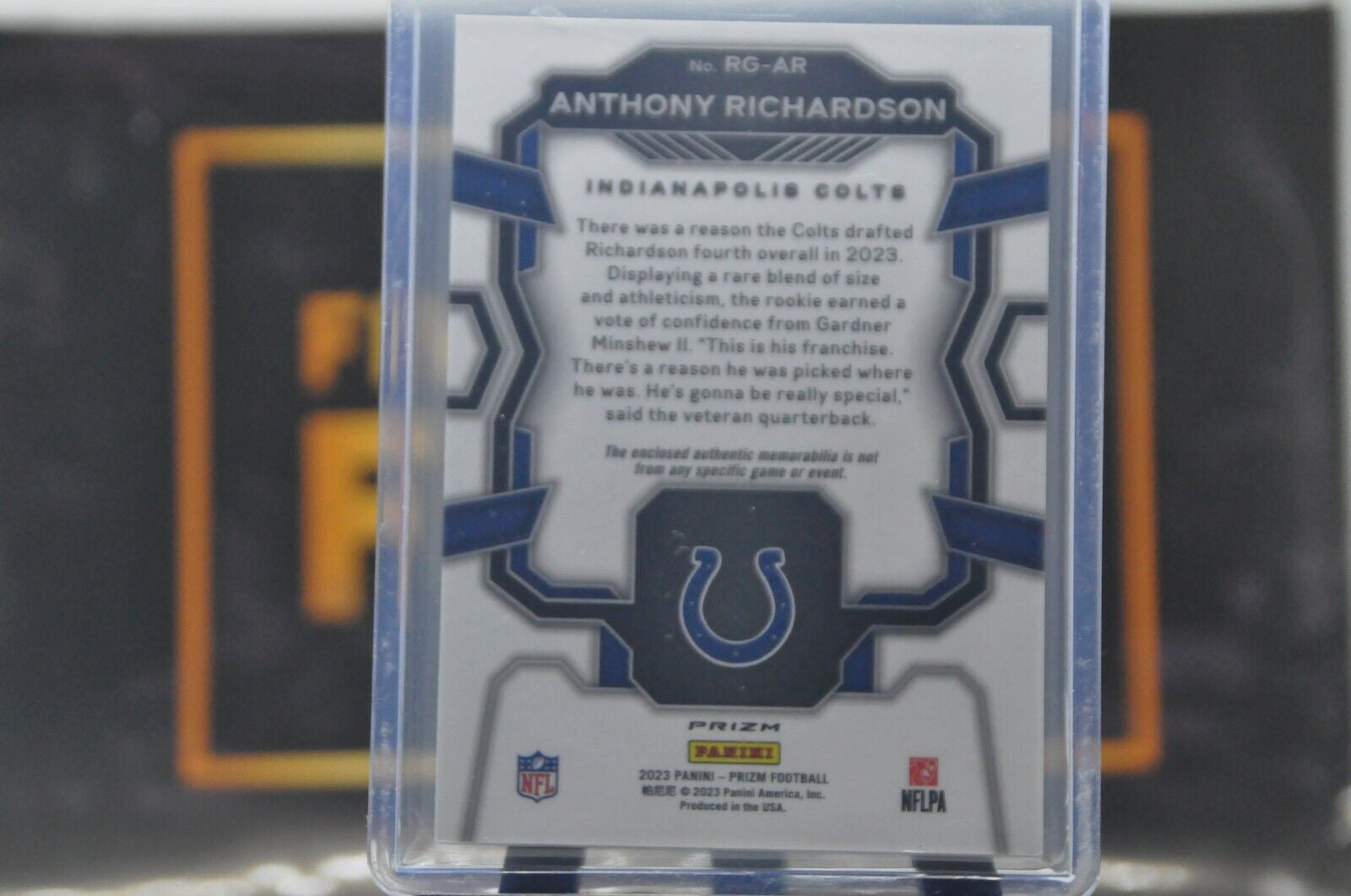 Anthony Richardson 2023 Prizm Rookie Gear #RG-AR