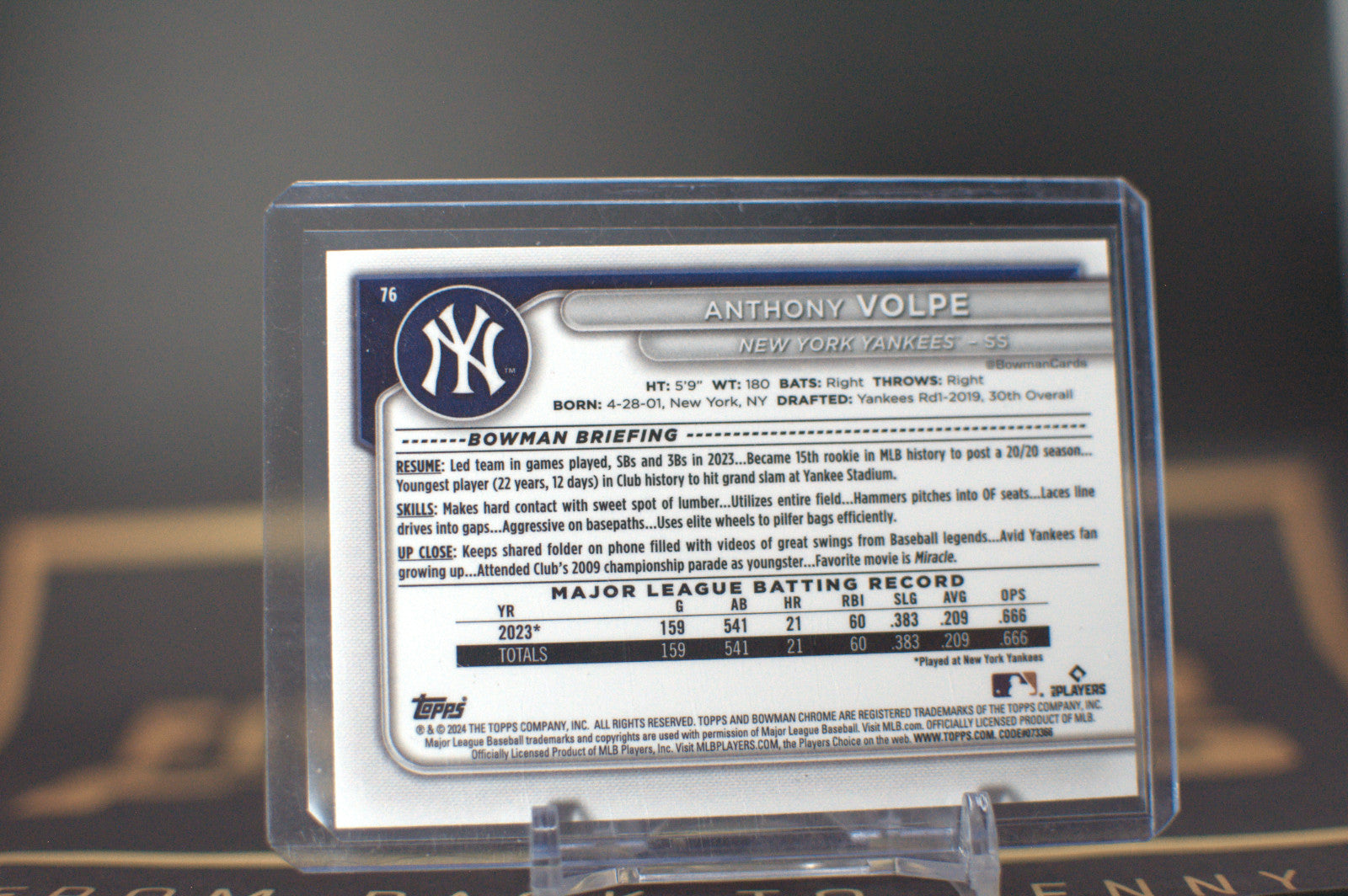 2024 Bowman: Anthony Volpe [Mojo] #76