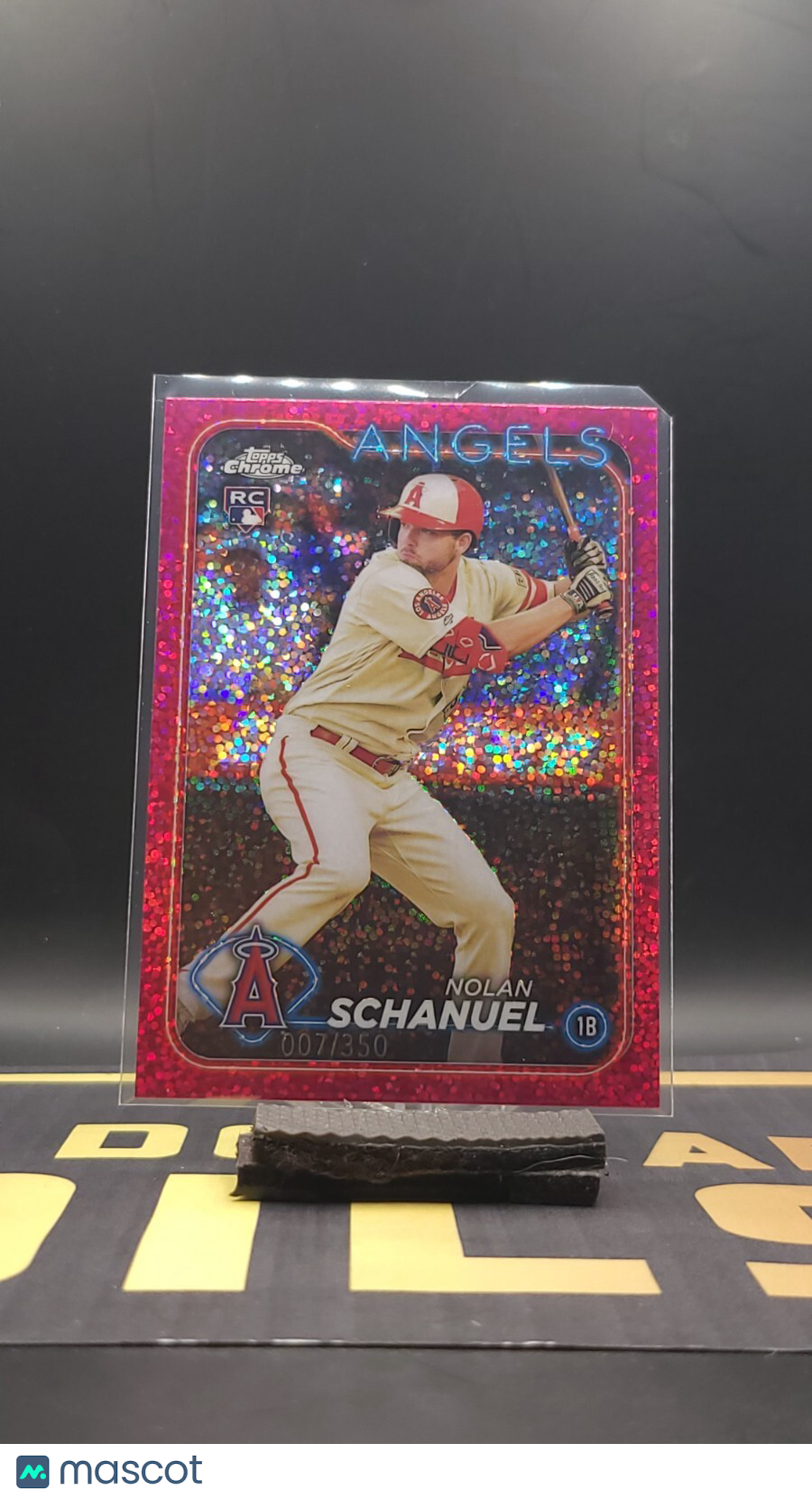 2024 Topps Chrome - #274 Nolan Schanuel Magenta Sparkle 007/350