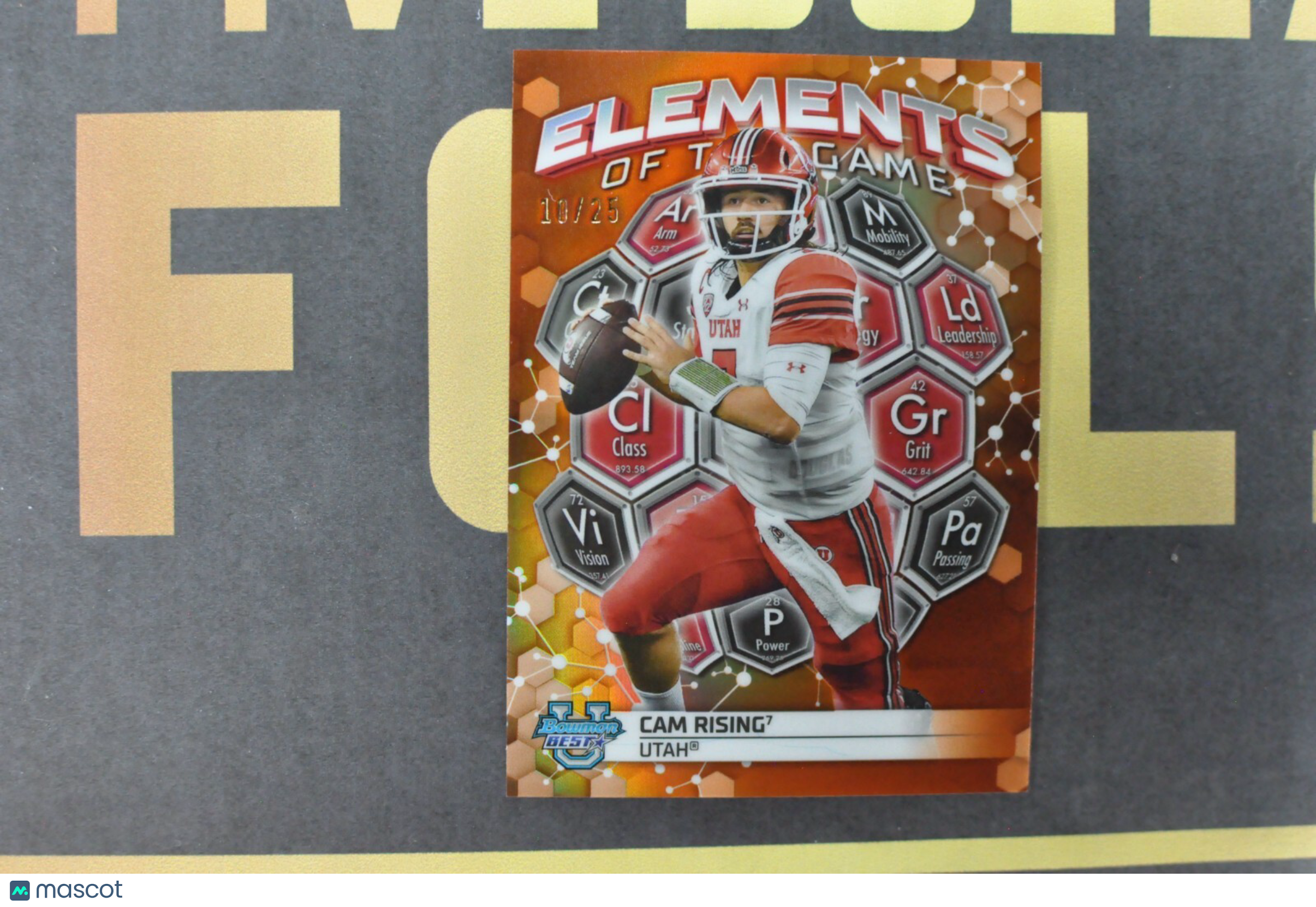 Cam Rising [Orange] #ETG-16 (2023 Bowman's Best University Elements Of The Game)