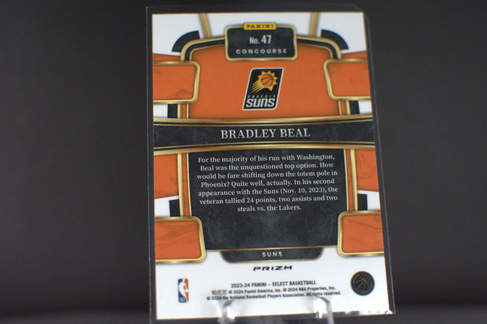 2023 Panini Select : Bradley Beal [Tectonic Prizm] #47