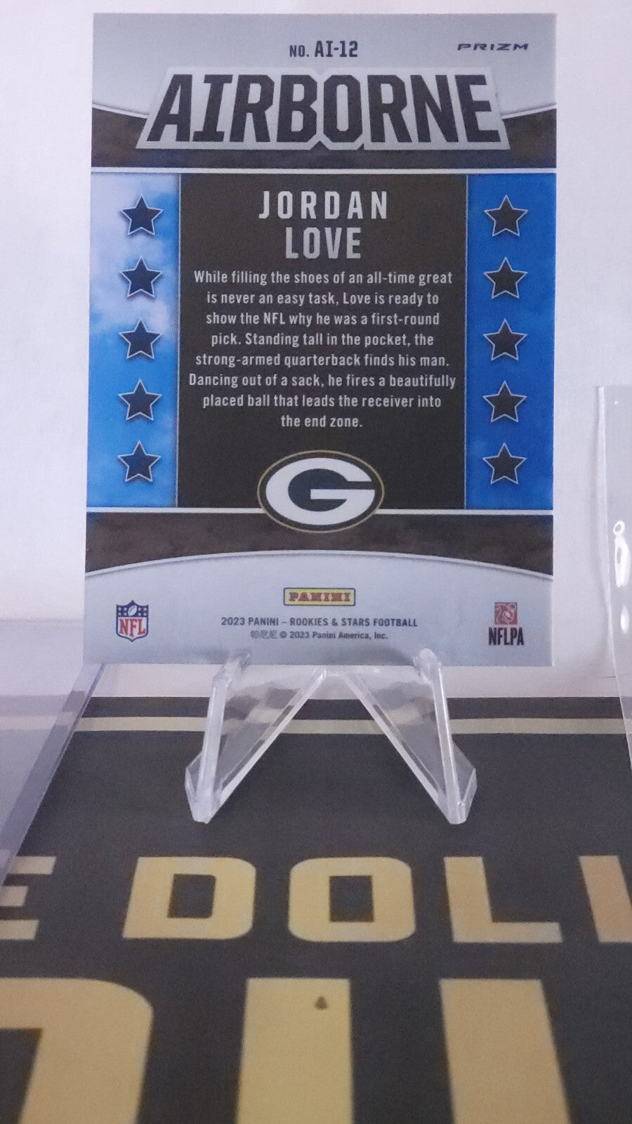 2023 Rookies And Stars Football Jordan Love Airborne Red Plaid #AI-12