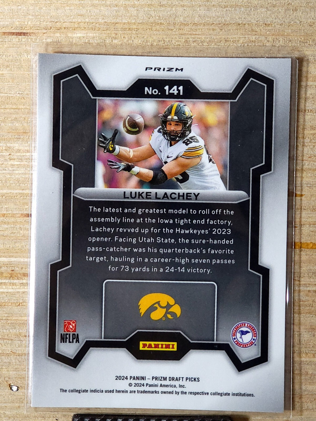 2024 Panini Prizm Draft Picks #141 Luke Lachey Red Ice