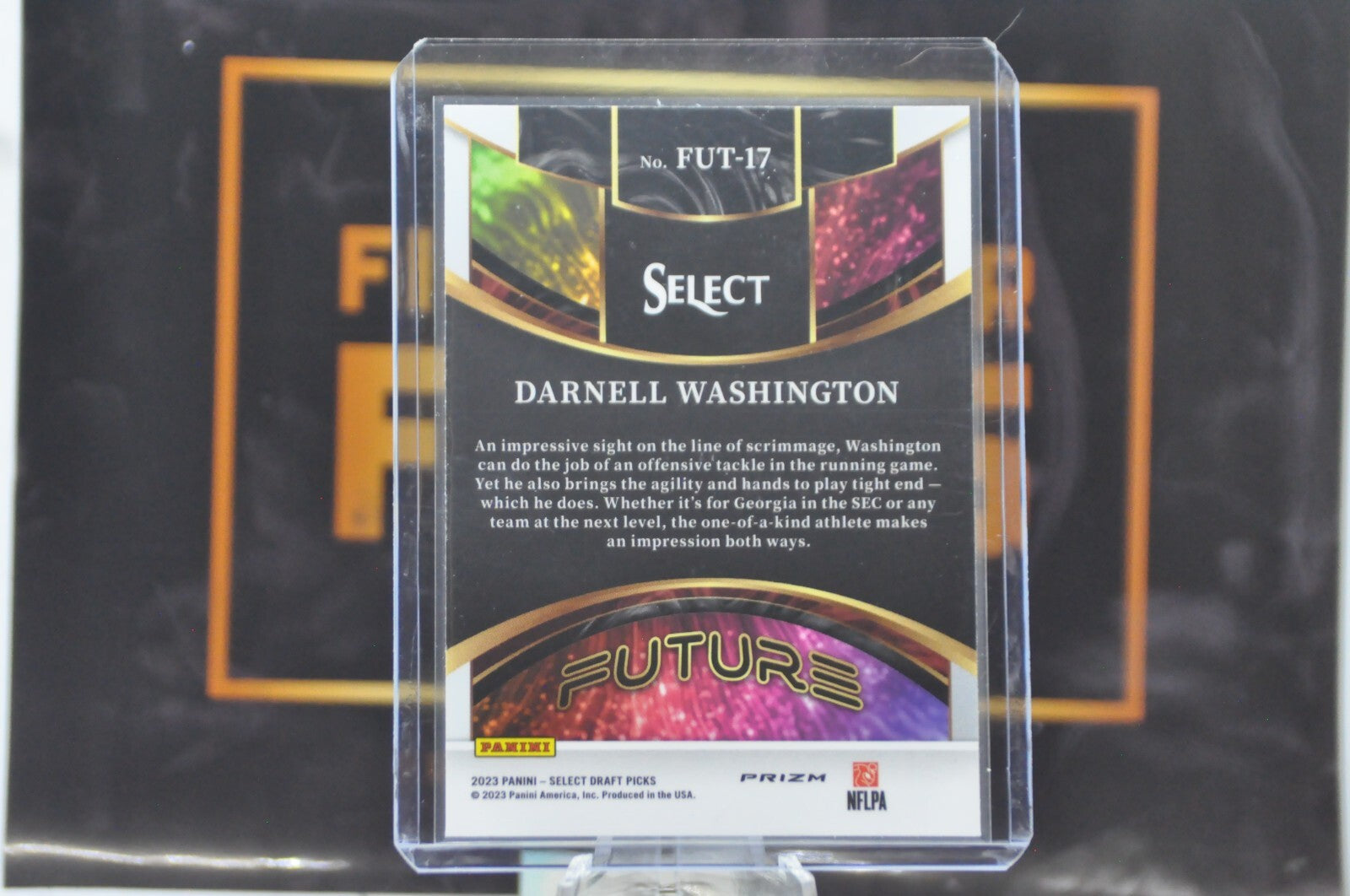 2023 Panini Select Draft Picks Future: Darnell Washington #FUT-17