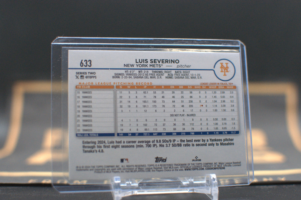 2024 Topps: Luis Severino [Team Color] #633