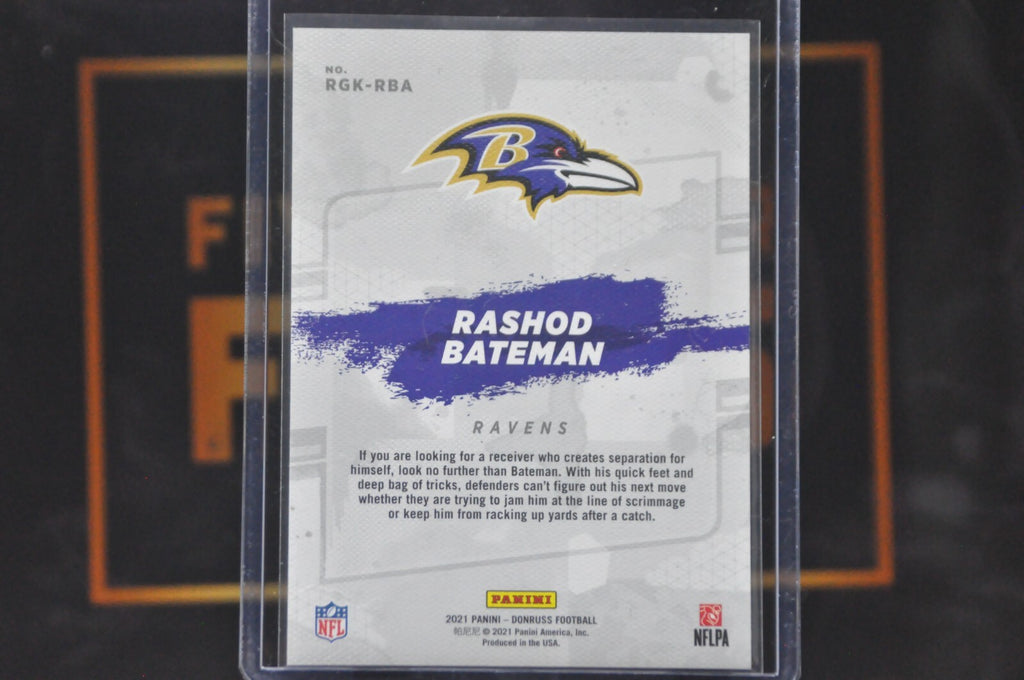 2021 Panini Donruss All Time Gridiron Kings: Rashod Bateman #RGK-RBA
