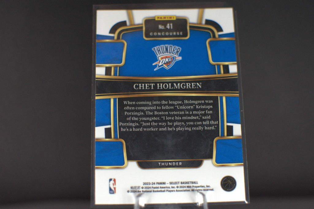 2023 Panini Select : Chet Holmgren #41