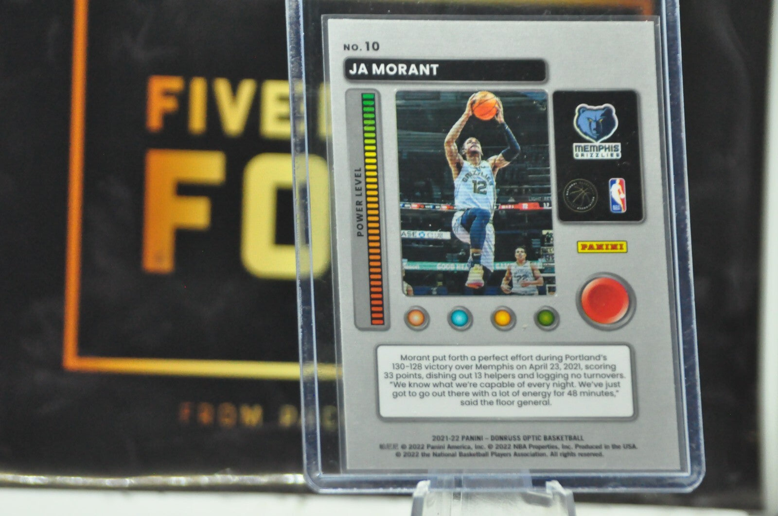 Ja Morant #10 (2021 Panini Donruss Optic T Minus 3 2 1)