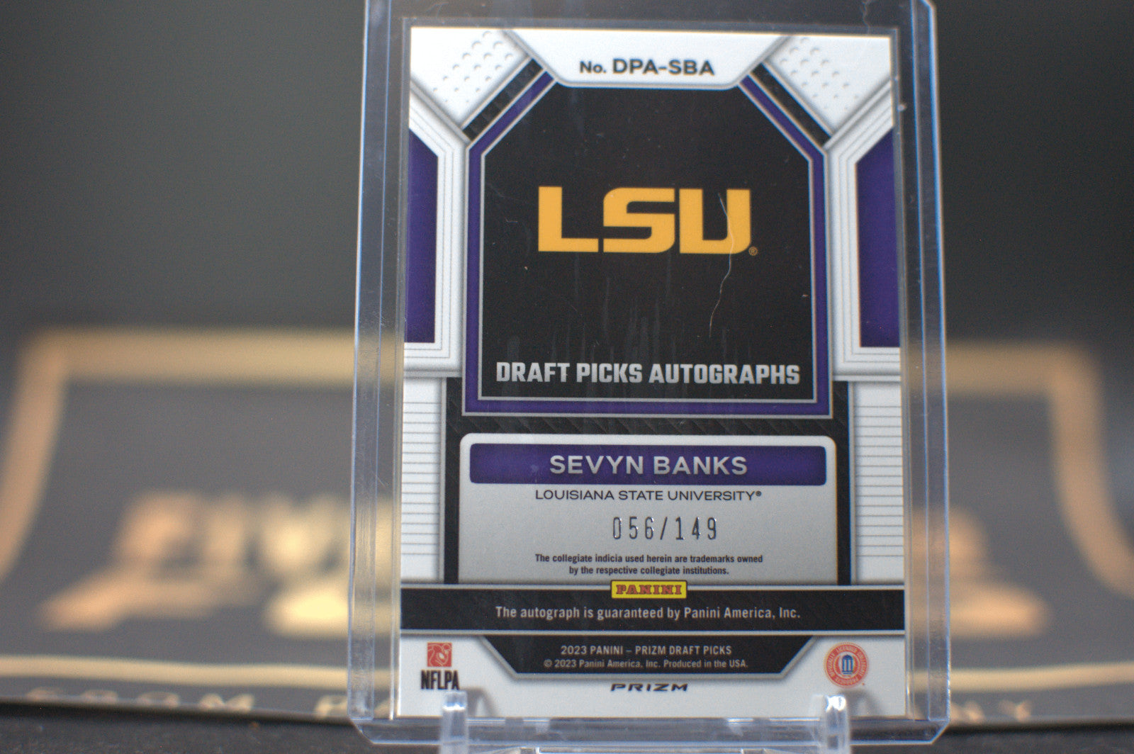 2023 Panini Prizm Draft Picks Blue /149 Sevyn Banks #DPA-SBA Auto