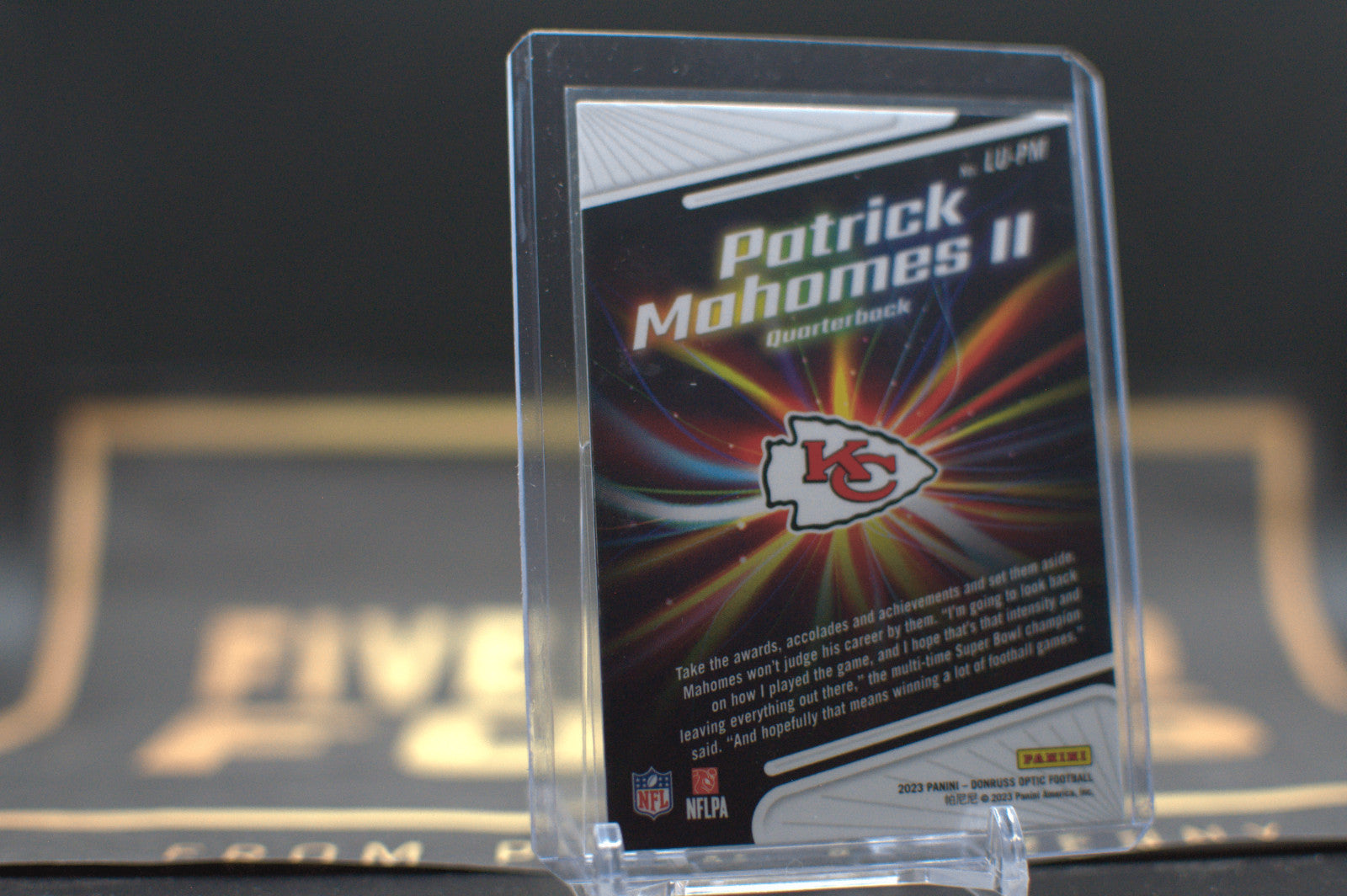 2023 Panini Donruss Optic Light It Up: Patrick Mahomes II #LU-PM