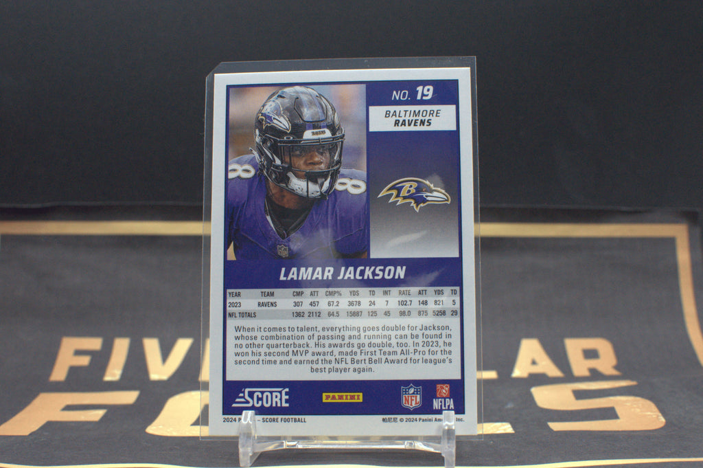 2024 Score Lamar Jackson [Scorecard] #19 **Free Shipping @ $10+**