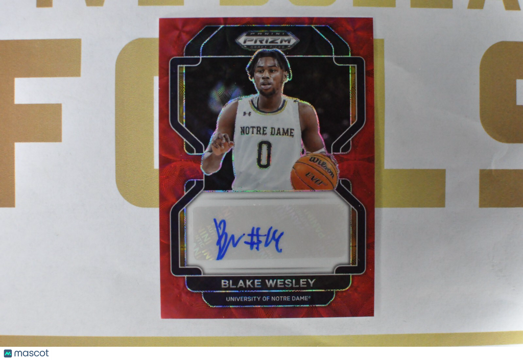 2022-23 Panini Prizm Draft Picks Prizms Choice Red #DP-DWE Blake Wesley 10/88