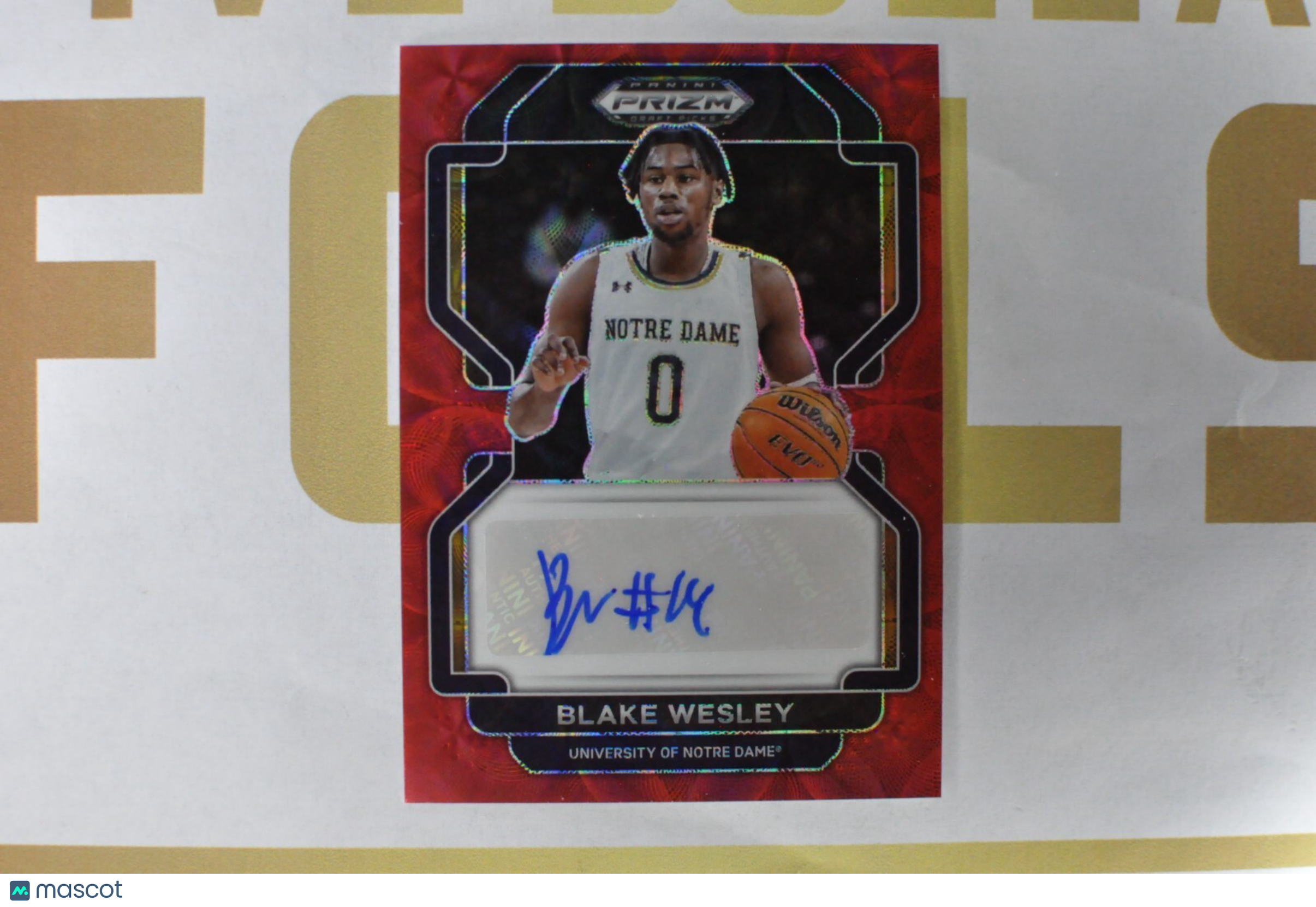 2022-23 Panini Prizm Draft Picks Prizms Choice Red #DP-DWE Blake Wesley 10/88