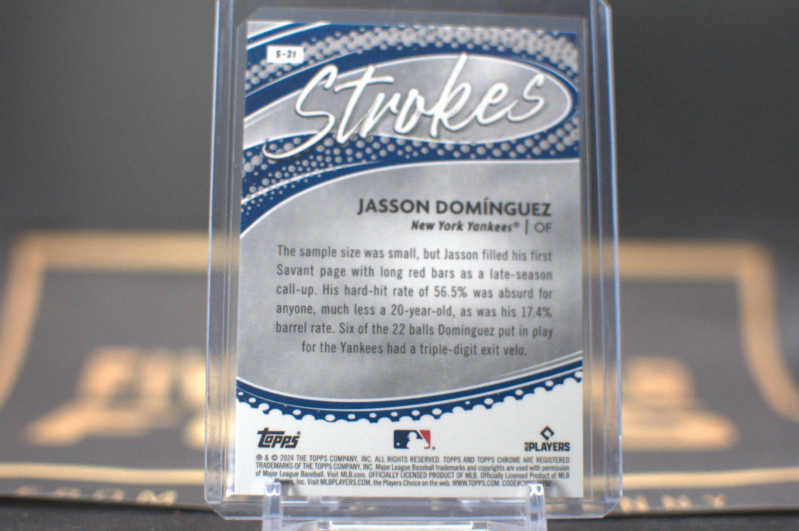 2024 Topps Chrome Jasson Dominguez #S-21 Strokes