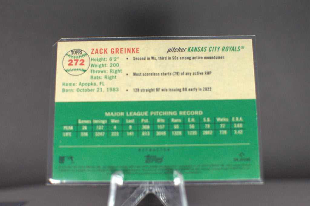 2023 Topps Chrome Platinum Anniversary: Zack Greinke #272
