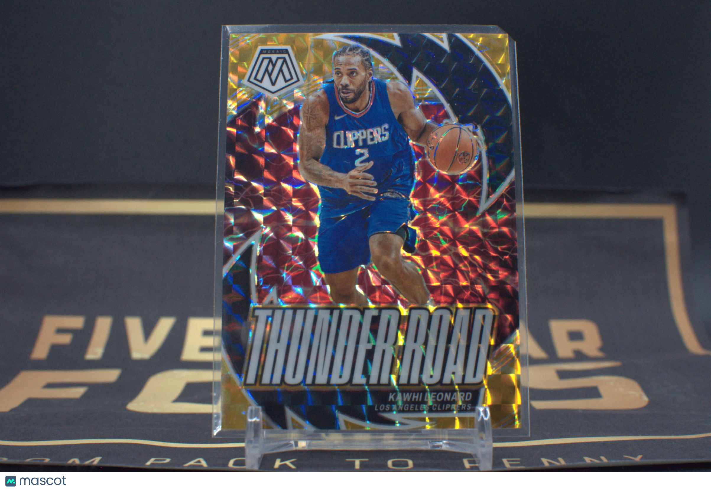 2023 Mosaic Thunder Road Kawhi Leonard Reactive Yellow #1 *Free Shipping @ $10