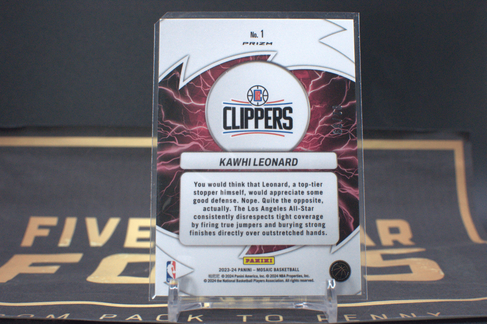 2023 Mosaic Thunder Road Kawhi Leonard Reactive Yellow #1 *Free Shipping @ $10