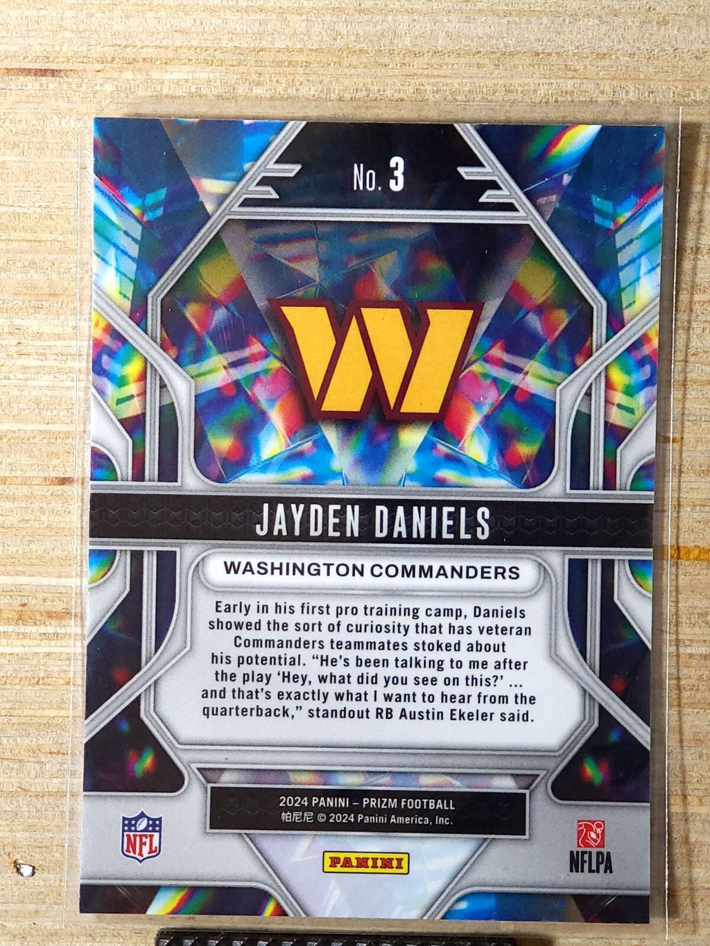 2024 Panini Prizm Prizmatic 3 Jayden Daniels