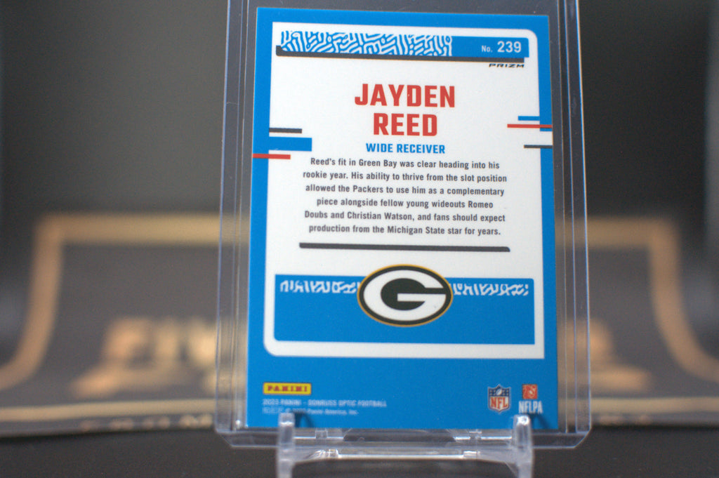 2023 Panini Donruss Optic: Jayden Reed [Green Hyper] #239