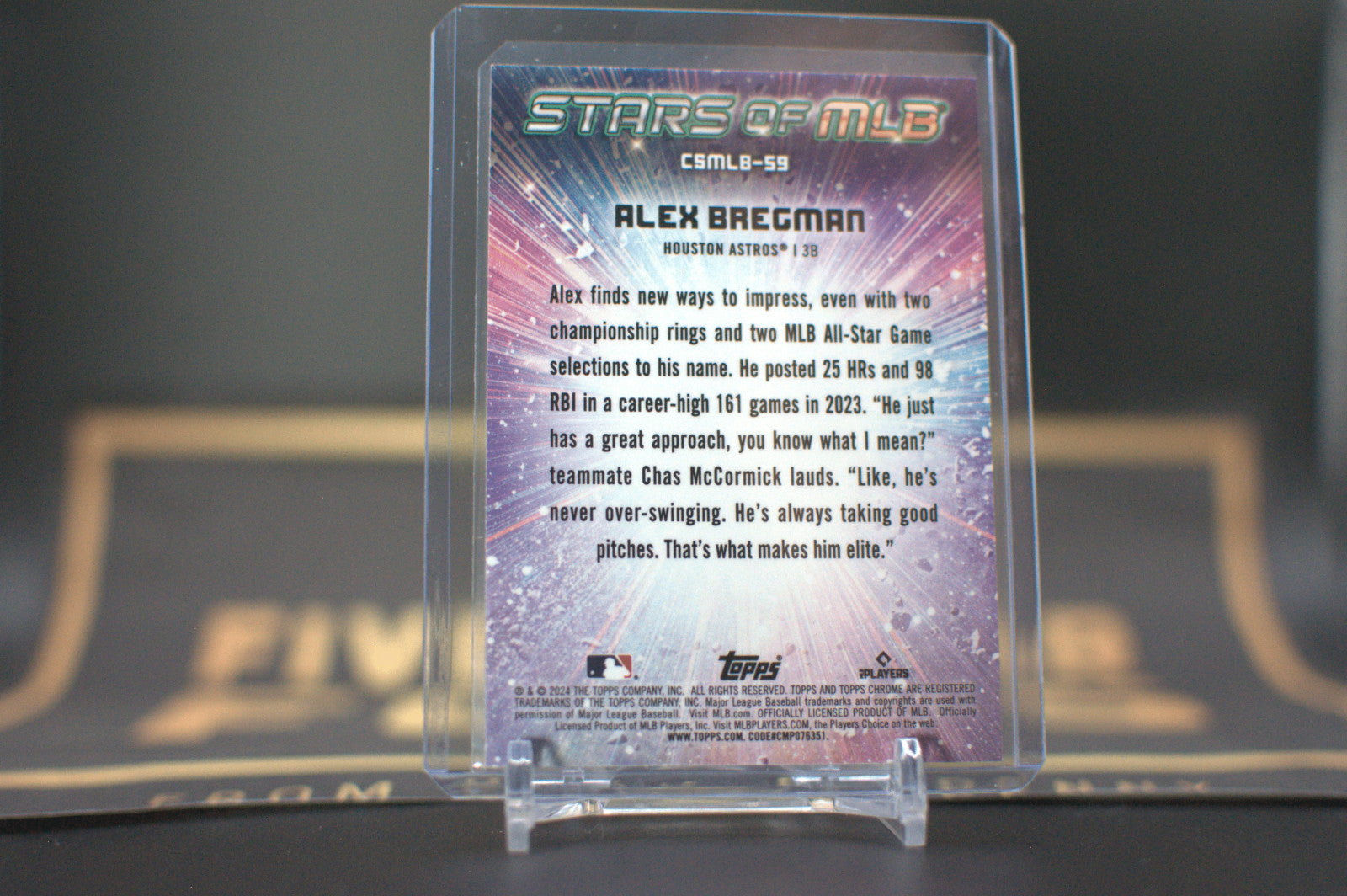 2024 Topps Stars Of MLB Chrome: Alex Bregman #CSMLB-59