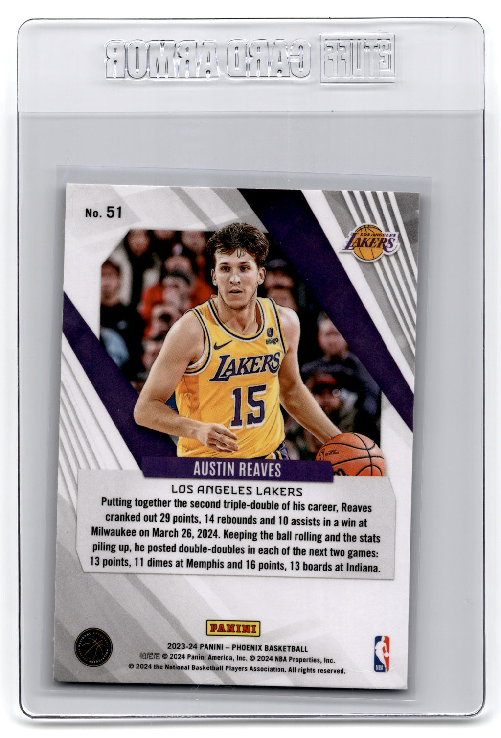 2023 Panini Phoenix Austin Reaves #51 **Free Shipping @ $10+**