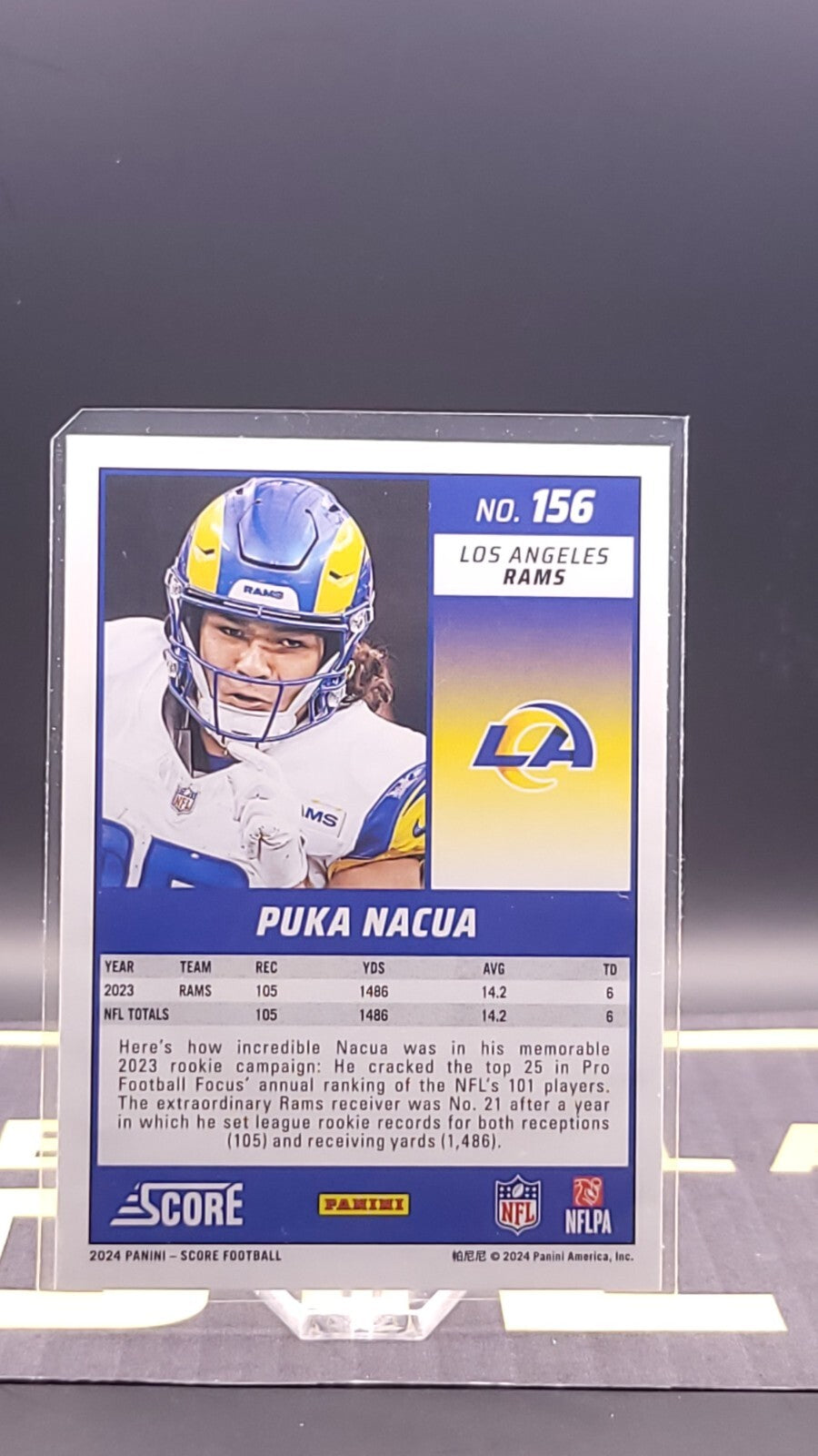 *Free Shipping @ $10+* 2024 Score Puka Nacua #156