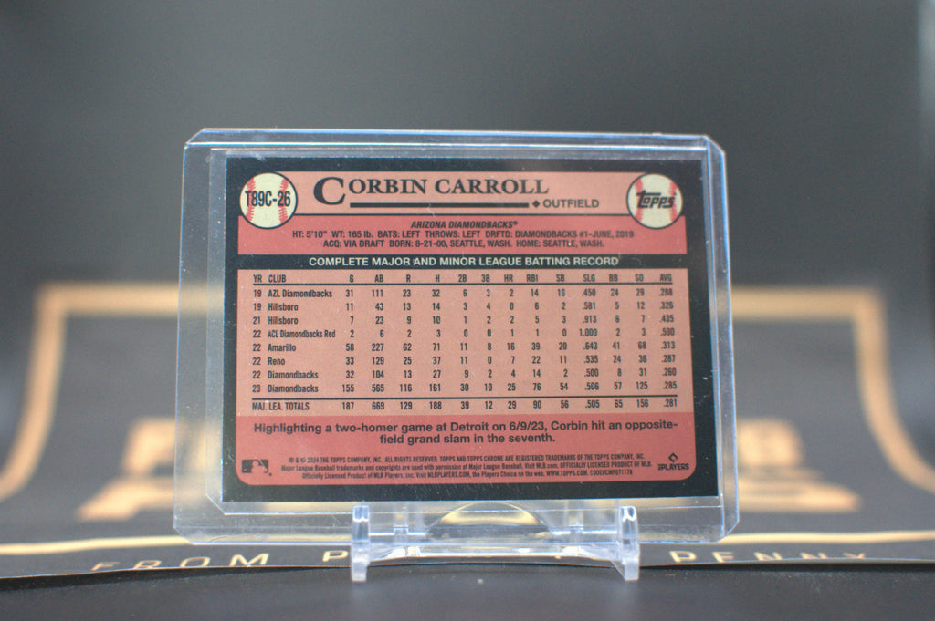 2024 Topps 1989 Chrome Silver Pack: Corbin Carroll #T89C-26